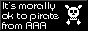 Button: It's morally okay to pirate from AAA.