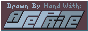 drawn by hand with aseprite (retro logo) animated button