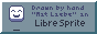 drawn by hand "mit liebe" in libresprite button